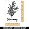 Rosemary Herb Label Plant Rectangle Rubber Stamp for Stamping Crafting
